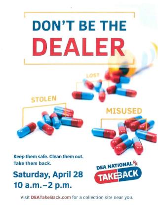 DEA Drug TakeBack flyer